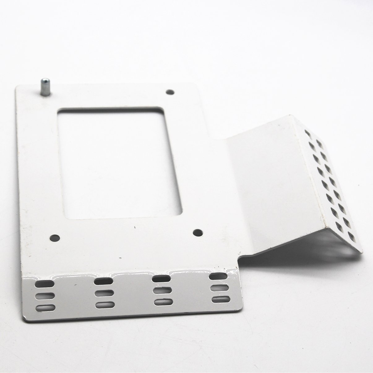 High assured quality sheet metal fabrication service laser cutting industrial component with powder coated surface treatment
