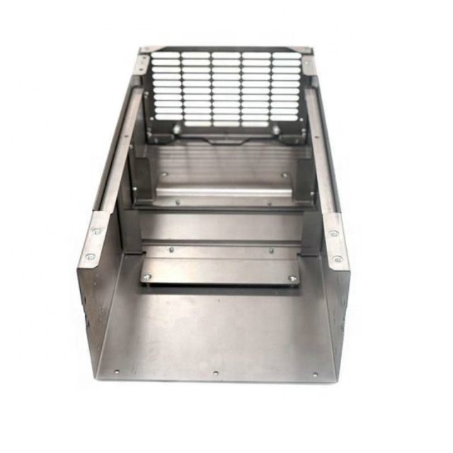 High assured quality sheet metal fabrication service laser cutting industrial component with powder coated surface treatment