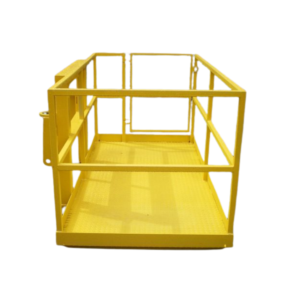 Custom 8Ft x 4Ft Telescopic Handler Man-lift Safety Basket Bending Welding Manufacturer Service Sheet Metal Fabrication