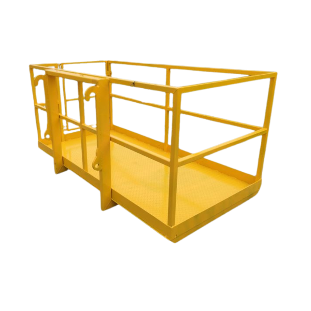Custom 8Ft x 4Ft Telescopic Handler Man-lift Safety Basket Bending Welding Manufacturer Service Sheet Metal Fabrication