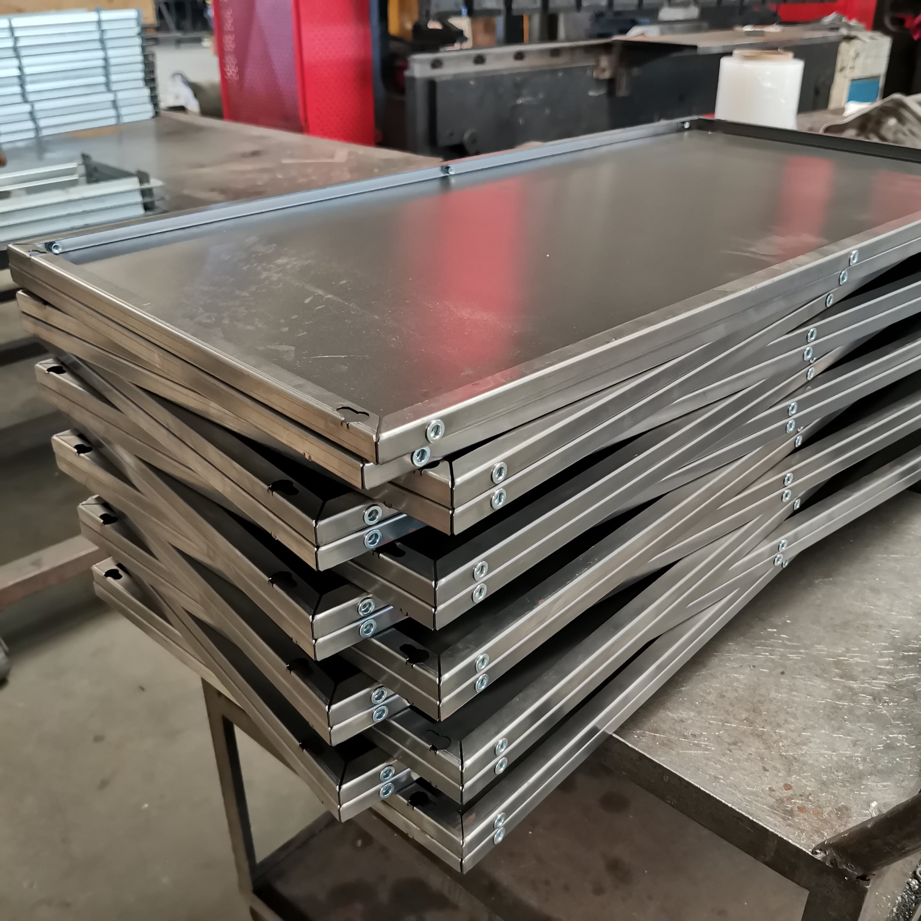 Custom Bending/press Riveting Works Box Enclosure Processing Stainless Aluminium Steel sheet metal fabrication