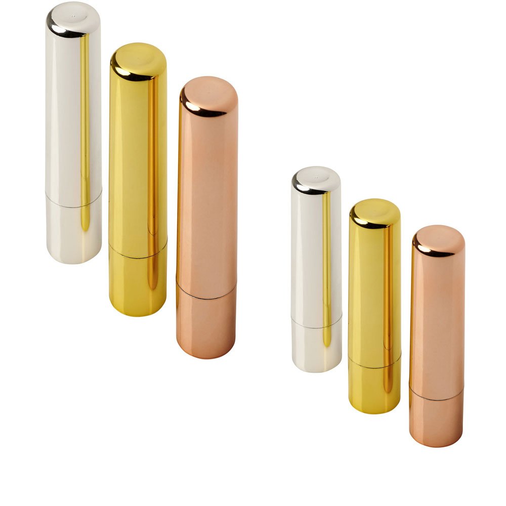 Custom Aluminum Anode Empty Lipstick Tubes Empty Lip Gloss Containers Tube Round Lipstick Case