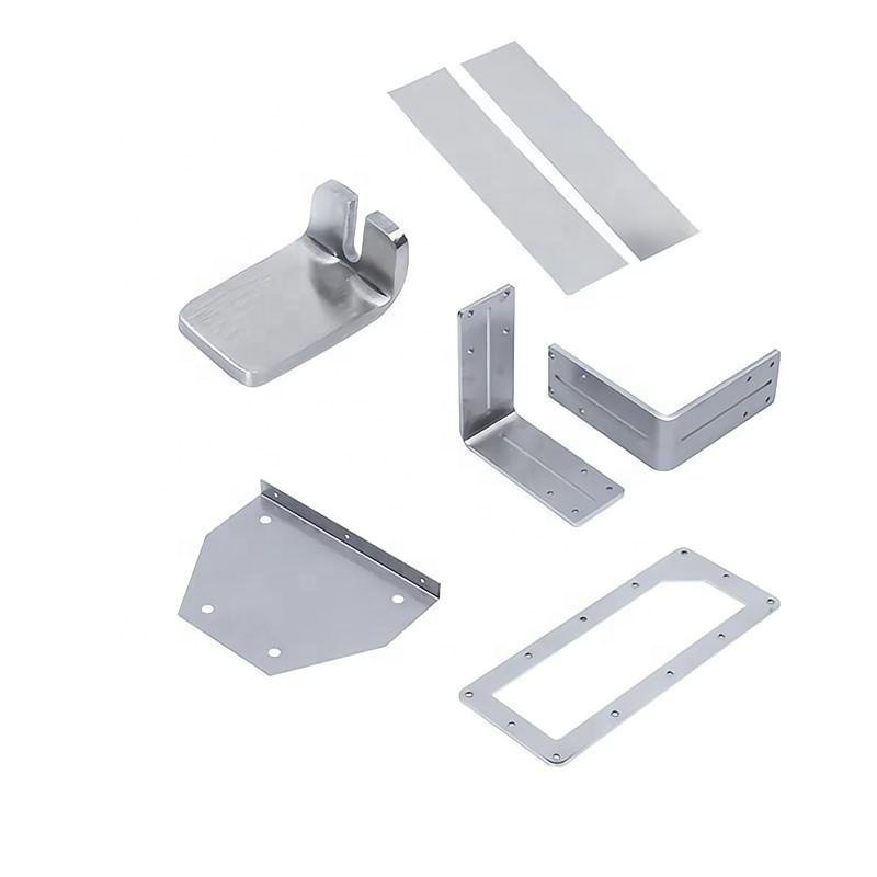 Various Sizes Galvanized Steel Aluminum Laser Cutting Plate Sheet Metal Stamping Bending Process Machining Parts Steel Iron