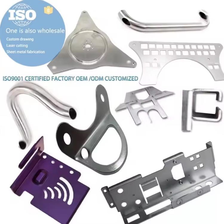 Factory OEM laser cut tube bend welding service anodized metal parts production sheet metal fabrication custom