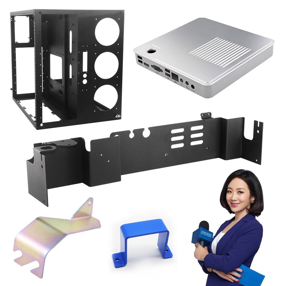 Bergek Custom Sheet Metal Fabrication Deep Drawing Stamping Black Coating Powder L Shaped Brackets Parts