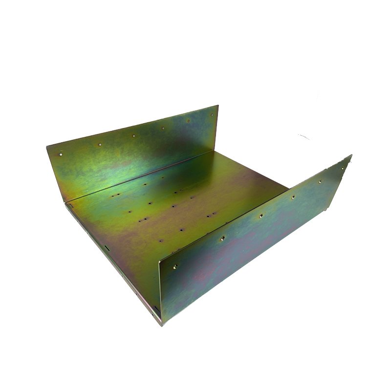 OEM Custom Sheet Metal Fabrication Yellow Zinc Aluminum Shell Stainless Steel Electrical Enclosure Metal Bending Stamping Parts