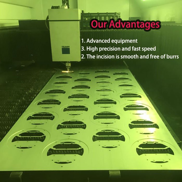 China Custom Stainless Steel Aluminum Brass Co2 CNC Panel Balcony Rail Sheet Metal Fabrication Tube Pipe Laser Cutting Service