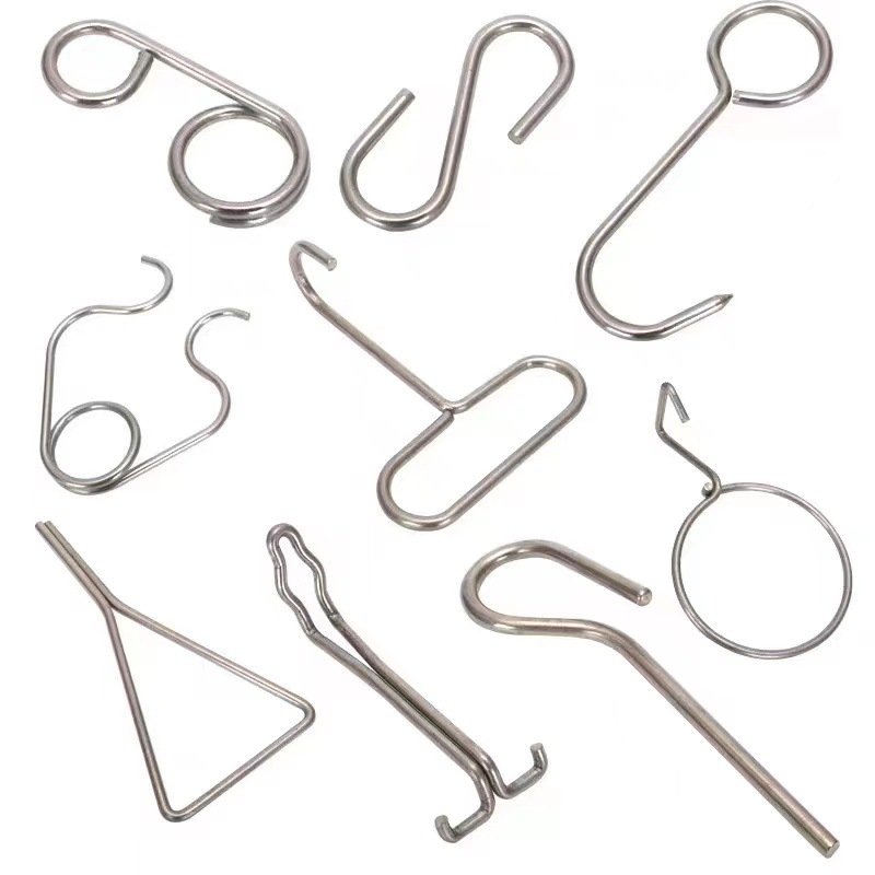 Customized Metal Wire Hardware Parts Bending Spring Safety Lock Clip Pin-Sheet Metal Fabrication