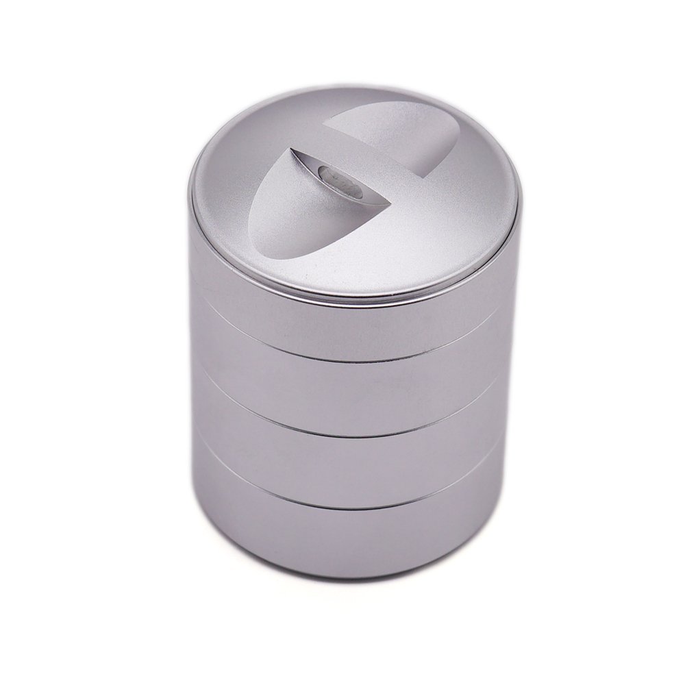Silver Magnetic round Tin Containers for DIY Beard Balm Crafts Pills Geocaching Sheet Metal Fabrication