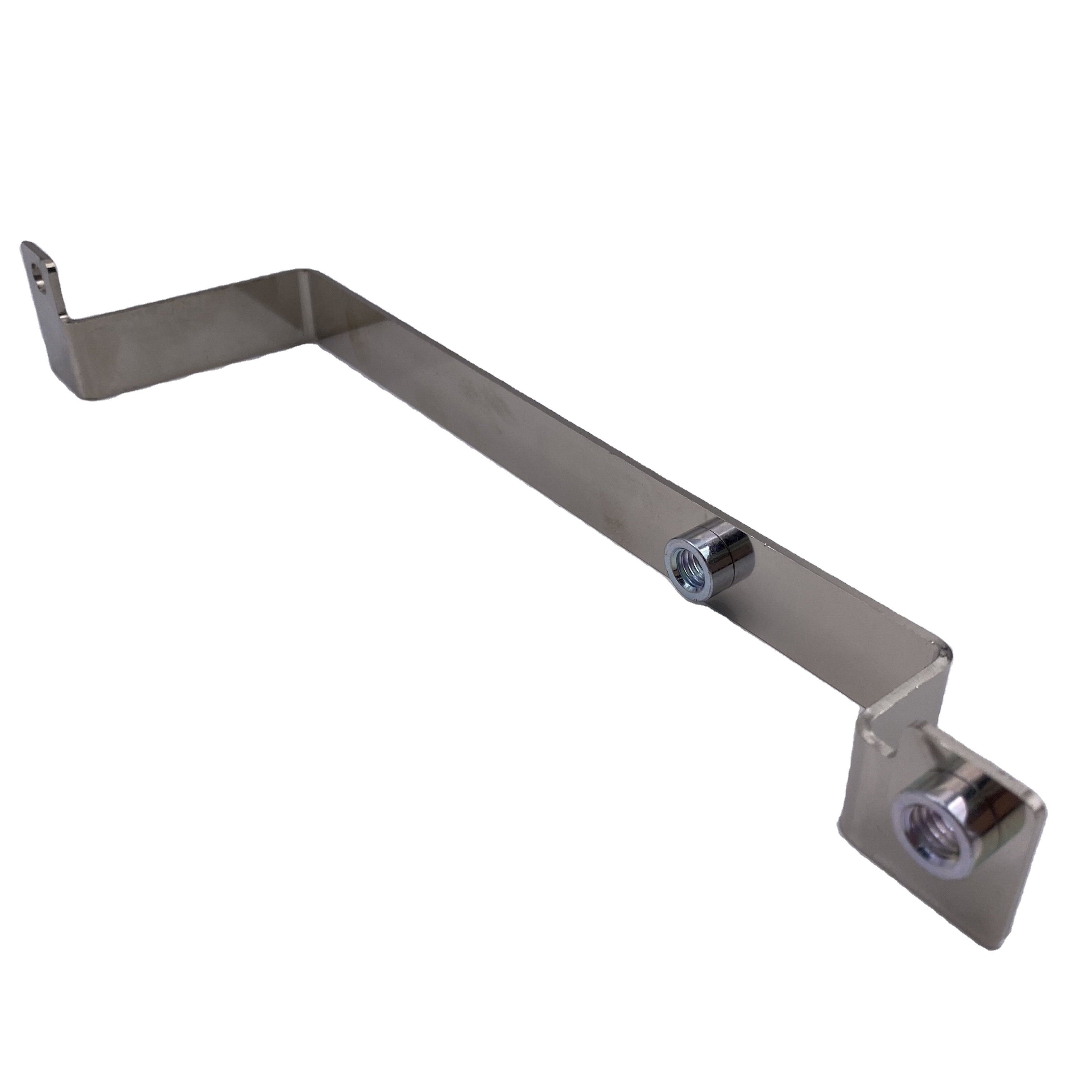 OEM custom brushed Stainless steel aluminum bending sheet metal Fabrication laser cut services L Z angle corner bracket product