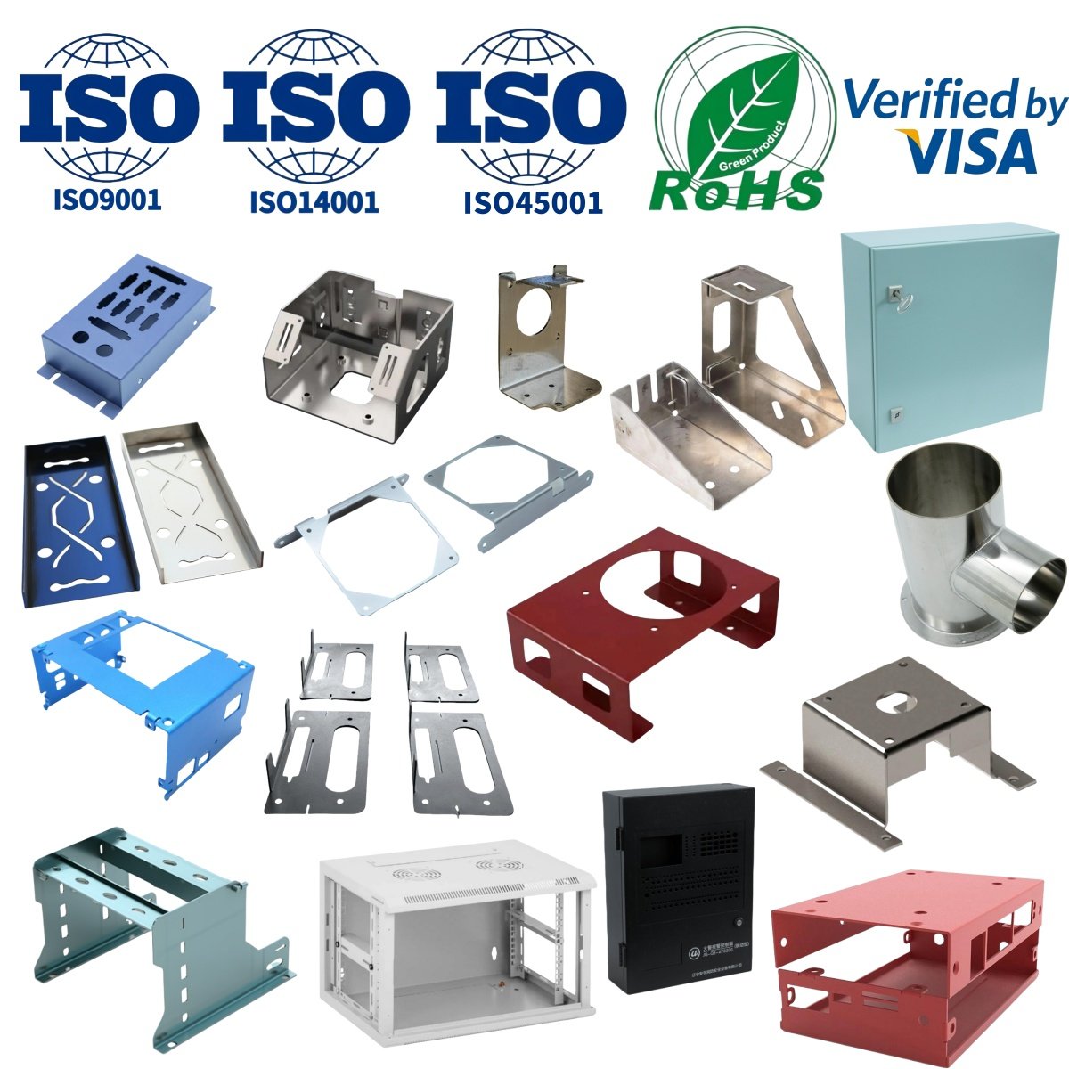 OEM Precision Aluminum Laser Cutting Copper Stamping Parts Small Stainless Steel Sheet Metal Fabrication