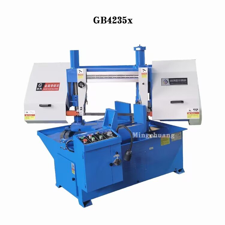 High precision GH4230 semi-automatic double column horizontal metal bar cutting machine angle band saw machine