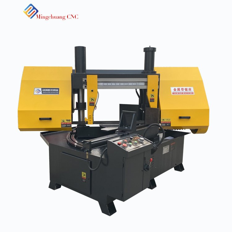 High precision GH4230 semi-automatic double column horizontal metal bar cutting machine angle band saw machine