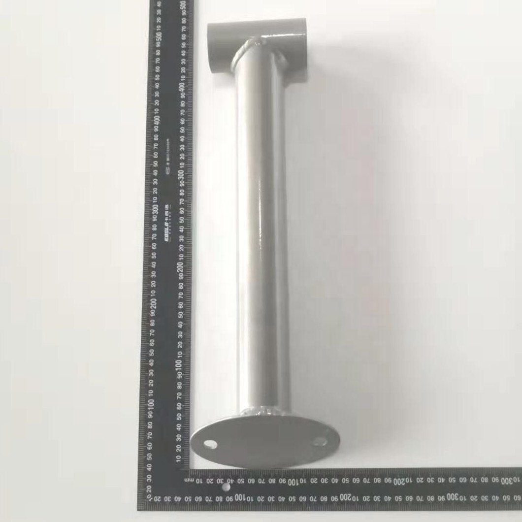 Factory Custom Welding Tube Aluminum Sheet Metal Fabrication Welding Painting Silver Tube Bracket Mount Product