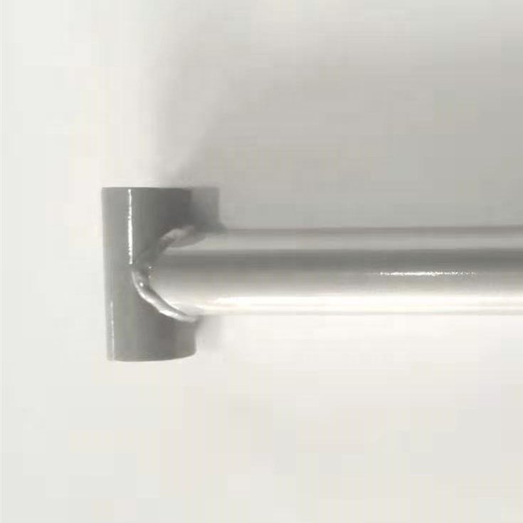 Factory Custom Welding Tube Aluminum Sheet Metal Fabrication Welding Painting Silver Tube Bracket Mount Product