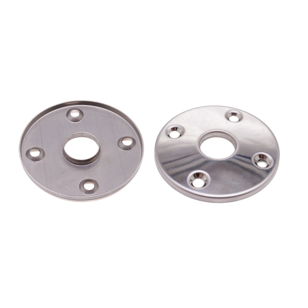 Custom Automotive Sheet Metal Stamping Mirror Polished Stainless Steel Countersunk Holes Plate