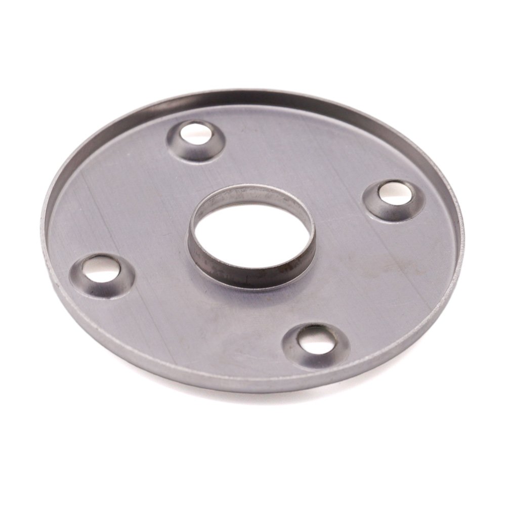 Custom Automotive Sheet Metal Stamping Mirror Polished Stainless Steel Countersunk Holes Plate