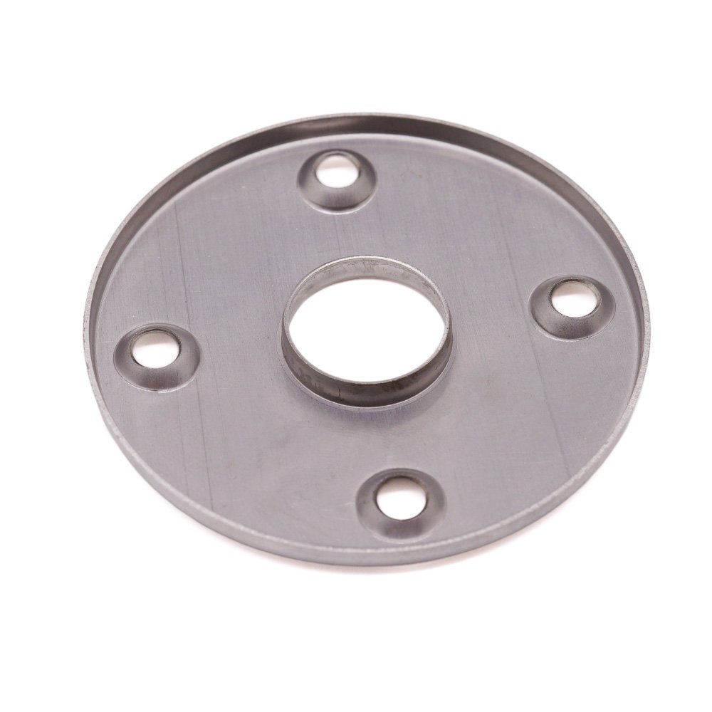 Custom Automotive Sheet Metal Stamping Mirror Polished Stainless Steel Countersunk Holes Plate