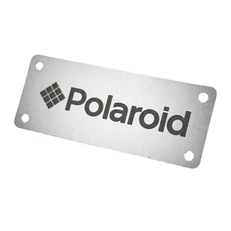 Sheet Metal Fabrication Anodized Engraving Stainless Steel Logo Aluminum Custom Brand Name Plate Metal Nameplate
