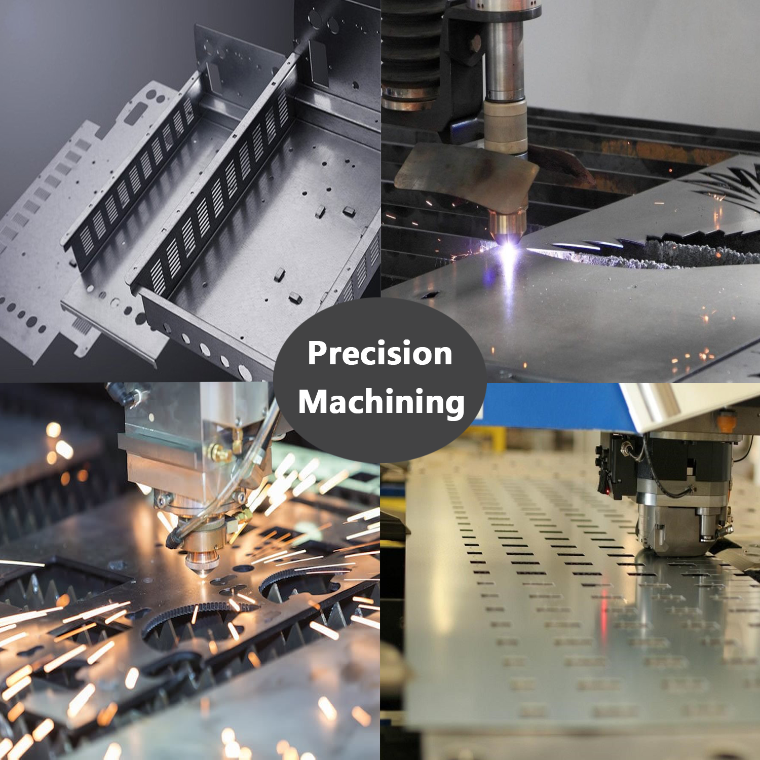 Aluminum Customized Sheet Metal Fabrication Laser Cutting stamping Bending Welding Service Machinery Parts Component
