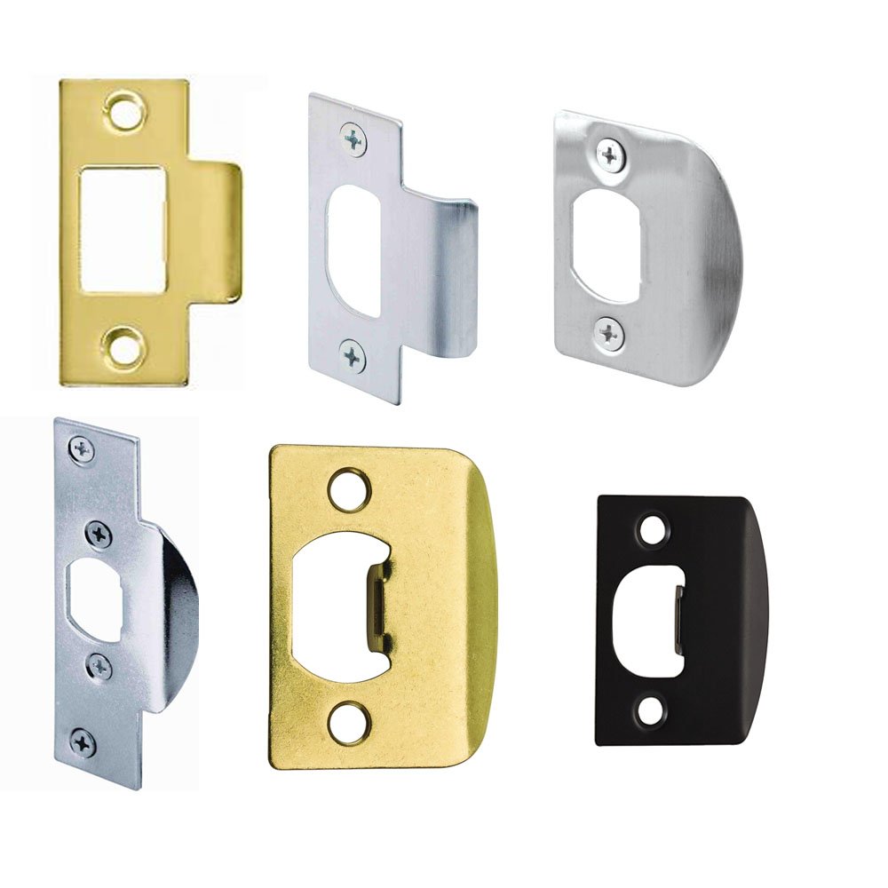 Custom Sheet Metal Fabrication Manufacturer Stainless Iron Door Strike Plate Deadbolt Strike Plate