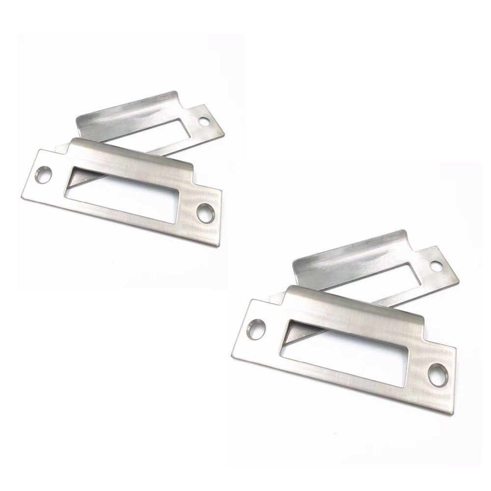 Custom Metal Fabrication Stainless-Steel Door knob Strike Plate Door Latch Restorer Strike Plate