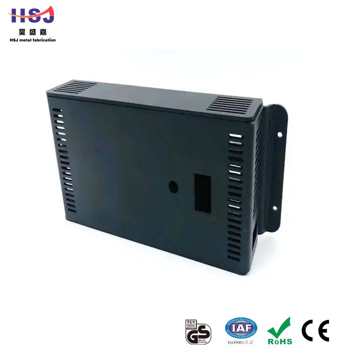 HSJ Factory manufacturer custom laser cutting bending sheet metal stainless steel brushed silkscreen cover