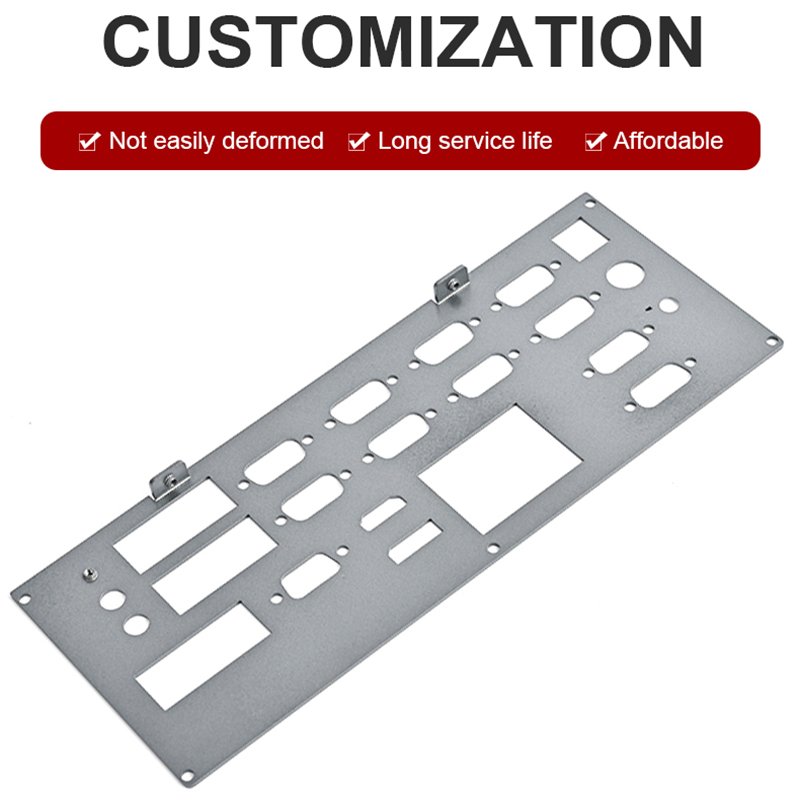 Custom Control Panel Aluminum Precision Sheet Metal Bending Stamping Part Fabrication