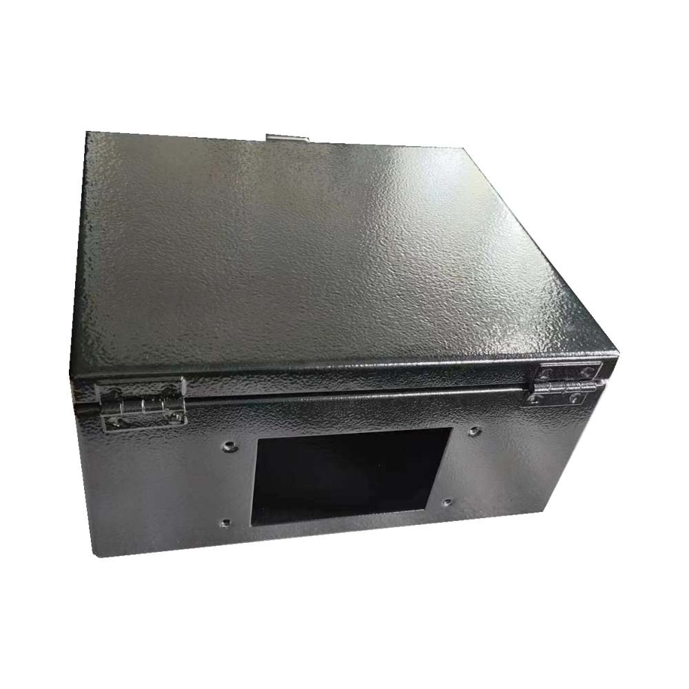 Custom Small Electric Box Enclosure Mild Steel and Aluminum Bent Welded Sheet Metal Fabrication Processed