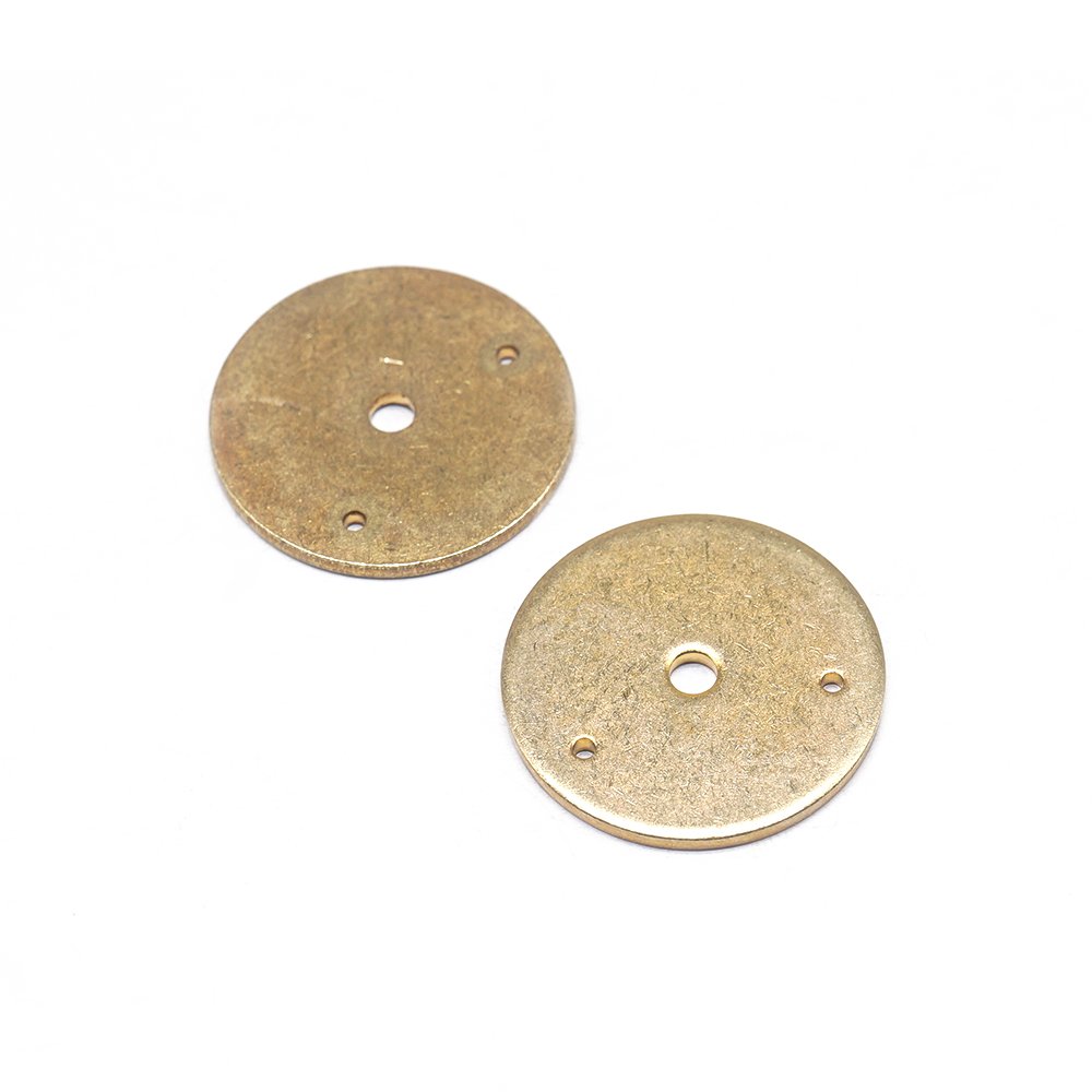 Custom Metal Fabrication Service Plain Round Brass Backplate Washers Gasket Hardware Accessories