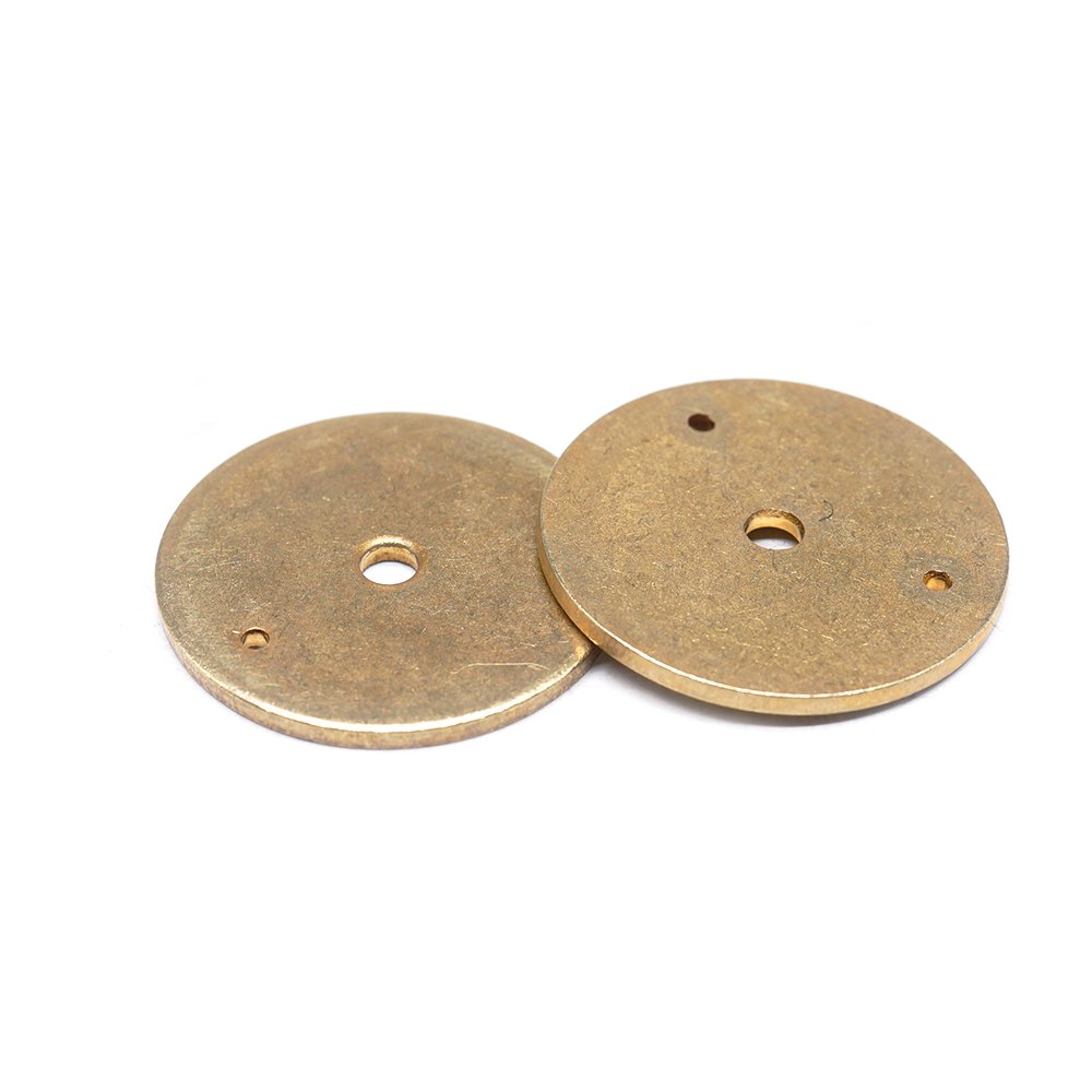 Custom Metal Fabrication Service Plain Round Brass Backplate Washers Gasket Hardware Accessories