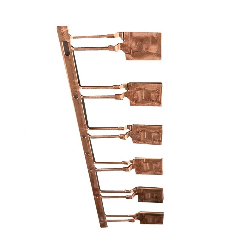 Mass produced red copper conductive sheet metal fabrication parts for electronic devices copper sheet metal