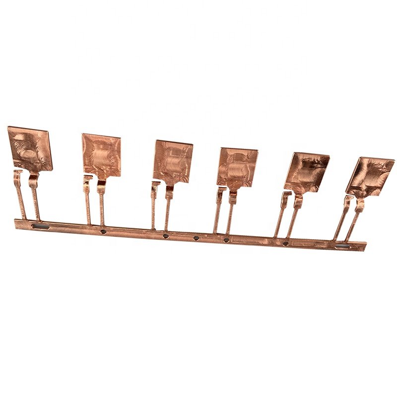 Mass produced red copper conductive sheet metal fabrication parts for electronic devices copper sheet metal