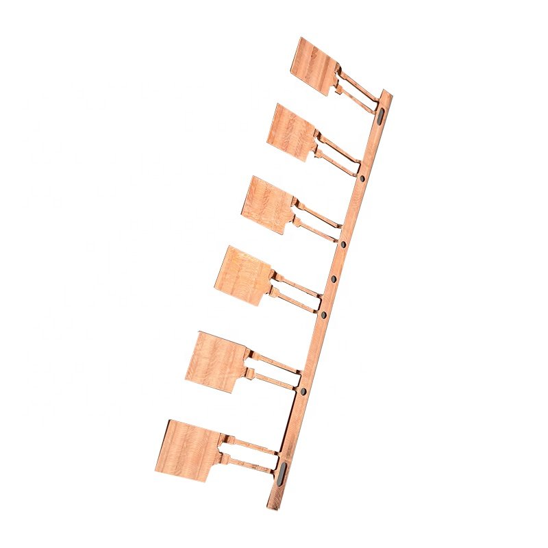 Mass produced red copper conductive sheet metal fabrication parts for electronic devices copper sheet metal