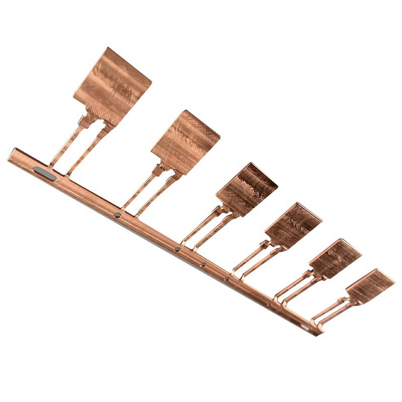 Mass produced red copper conductive sheet metal fabrication parts for electronic devices copper sheet metal