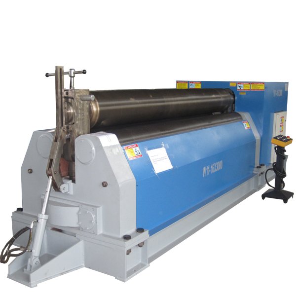 3 roller sheet metal plate rolling machine with cone bending