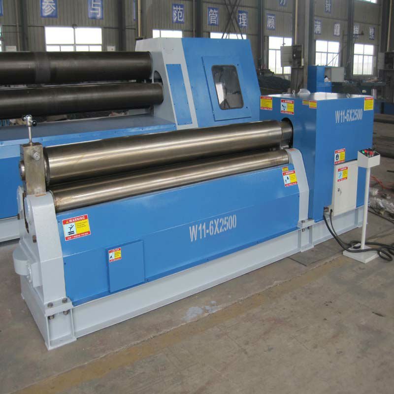 3 roller sheet metal plate rolling machine with cone bending