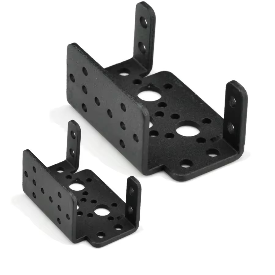 Custom Sheet Metal Fabrication U L shape RC Boat Steering Servo Mount Stand Holder Bracket Servo Bracket Mount Plate
