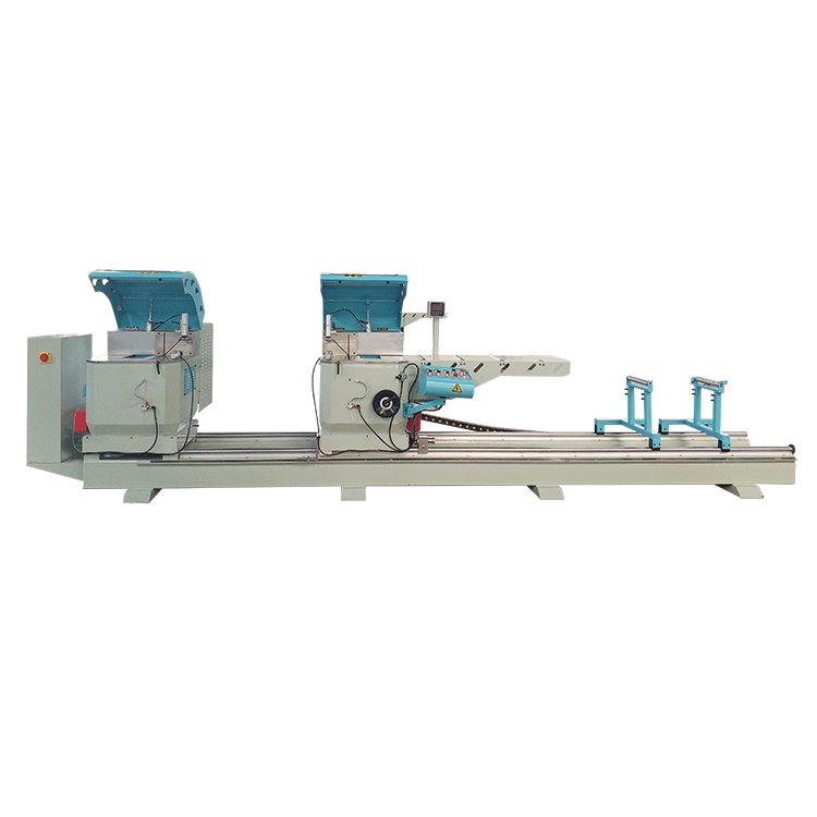 High precision CNC aluminum profile window door double head mitre cutting saw machine for aluminum fabrication