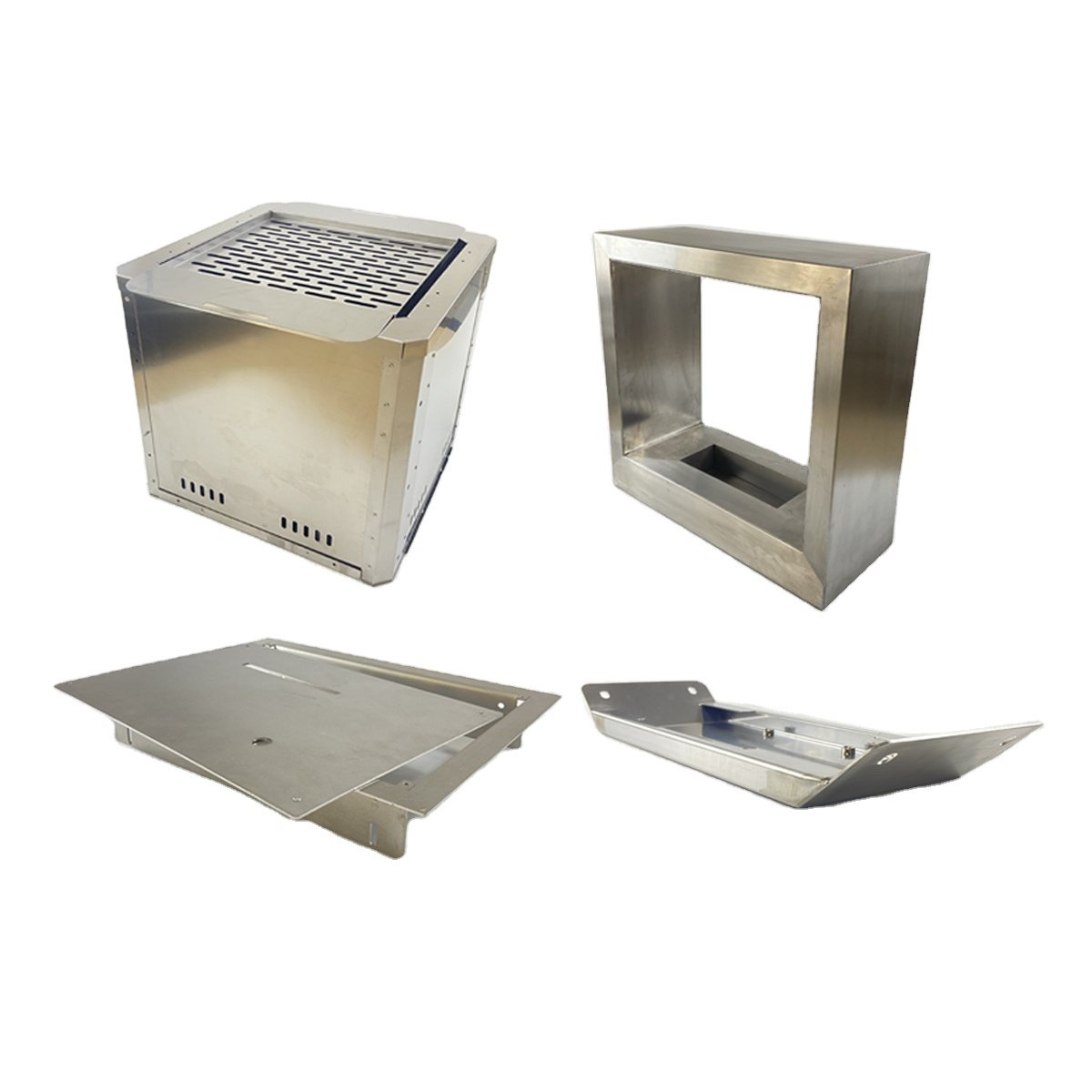 perforated stainless steel sheet metal parts fabrication custom steel aluminum metal sheet laser cutting bending processing part