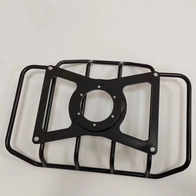 Factory Directly Supply Matte Black Powder Coating Carbon Steel Bending Welding Sheet Metal Fabrication Car Luggage Rack Part