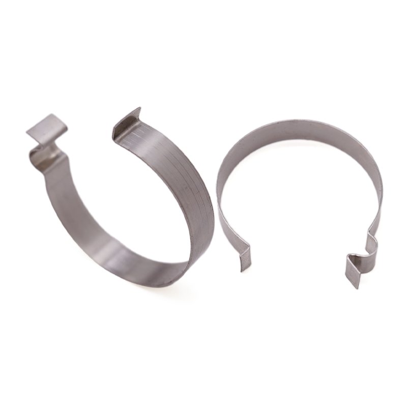 Custom Sheet Metal Fabrication 65Mn Steel Vehicle Accessories Spring Clips Pipe Clamp