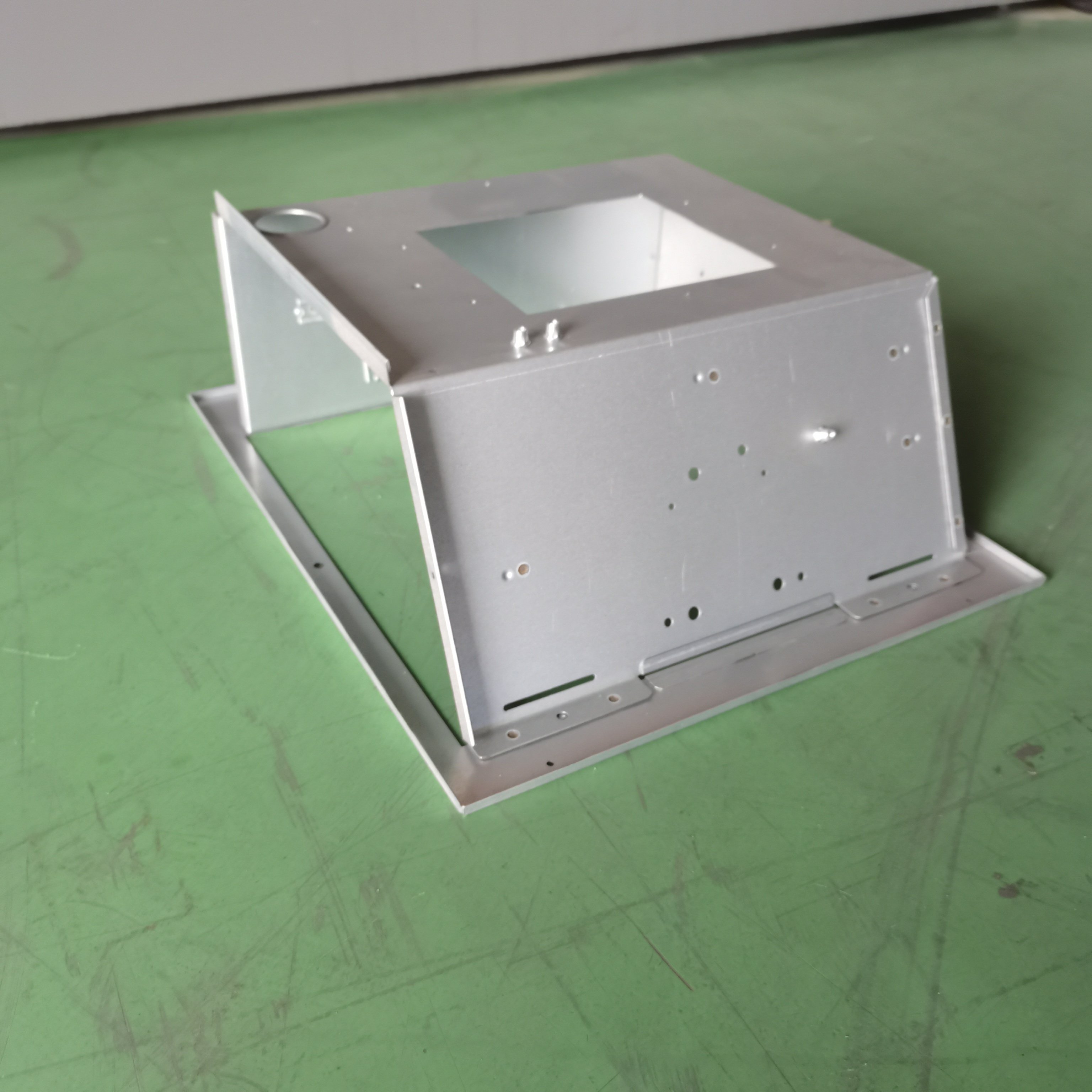 Custom bending stamping works enclosure box processing parts welding service stainless aluminium steel sheet metal fabrication