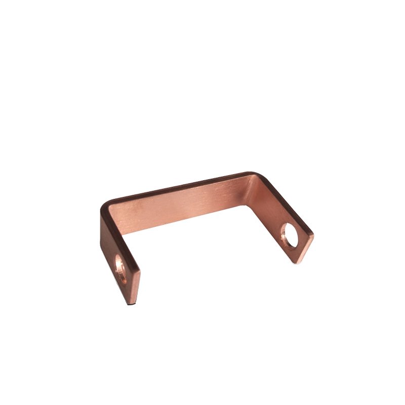 Custom auto parts tinned copper bar sheet metal fabrication copper bar stamping tin plating processing