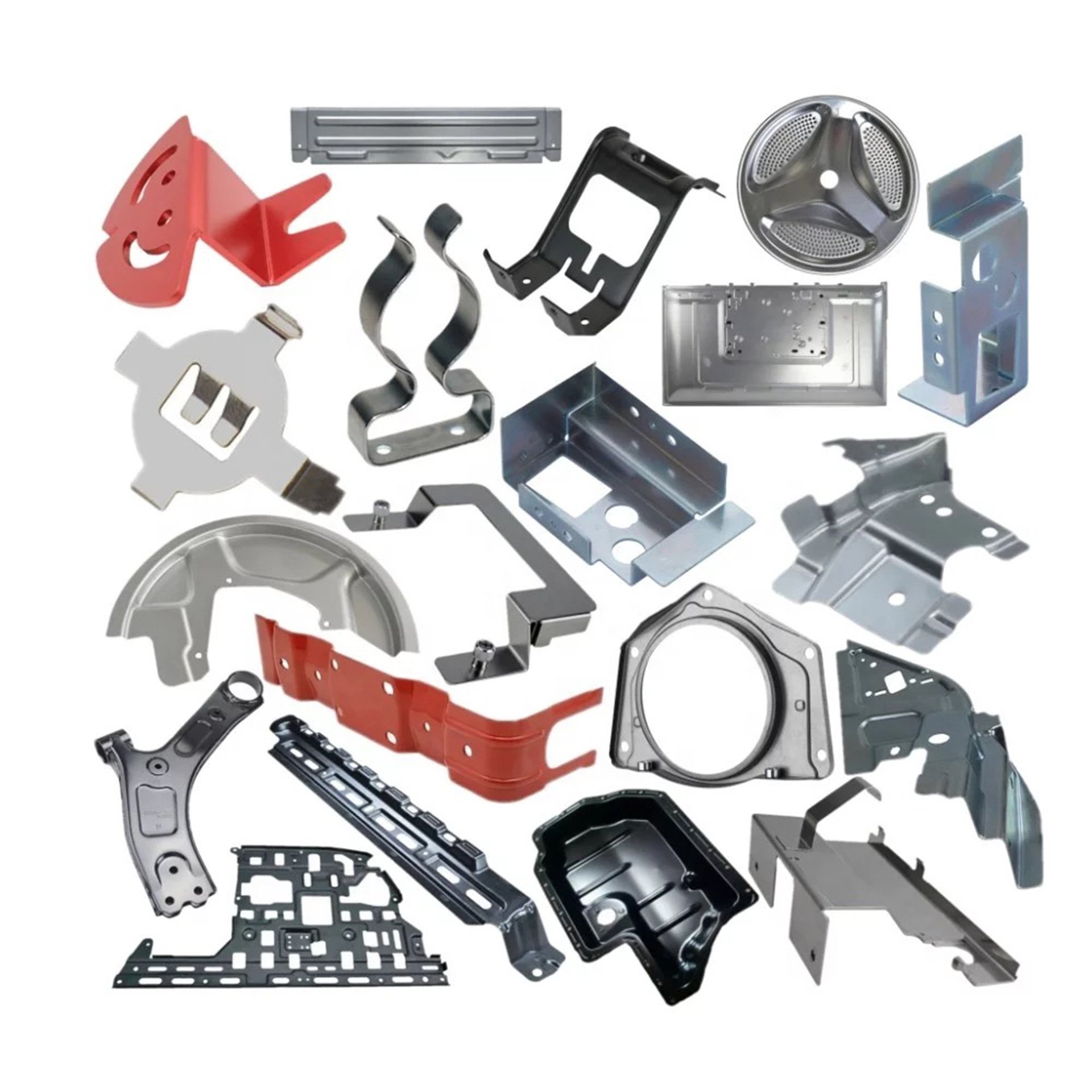 CNC Steel Sheet Metal Fabrication Laser Cutting Metal Bending Components Machining Parts Custom