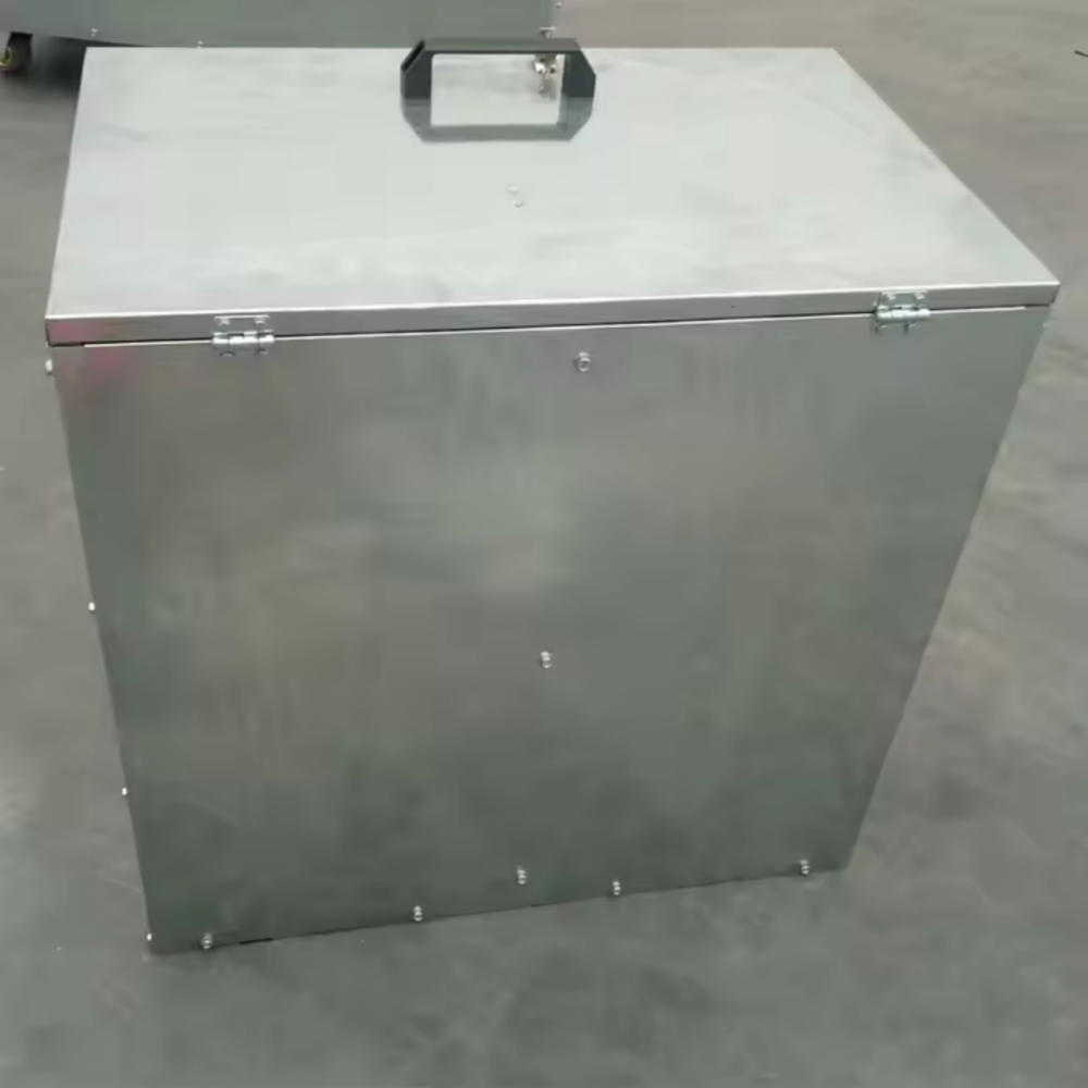 sheet metal fabrication Heavy Duty metallic animal Feed Bin 3 compartments Assembled Flat Pack Galvanized horse Feed