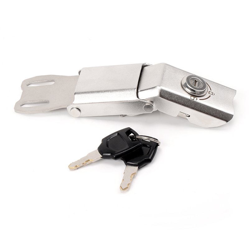 Customized Aluminum Sheet Metal Stamping Laser Cutting and Drilling Motorcycle Trunk Lock Catch