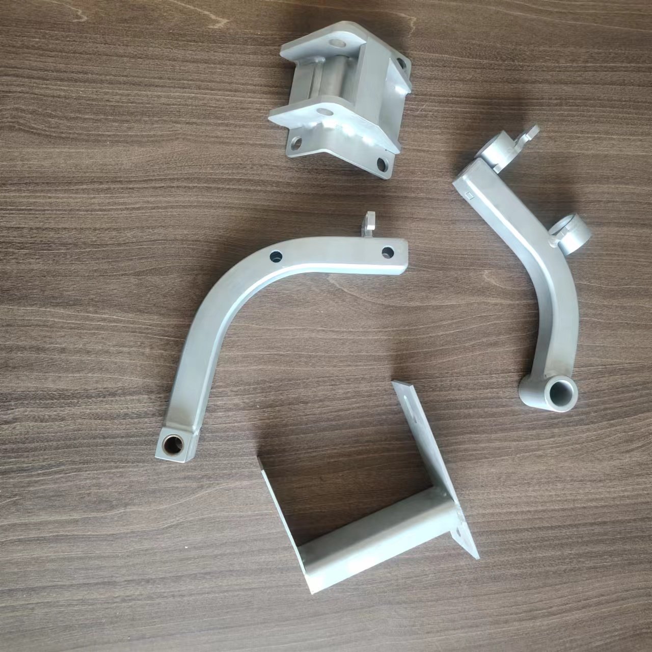 Customized Sheet Metal Fabrication Services Stainless Steel Mechanical Fittings Sandblasting Processes