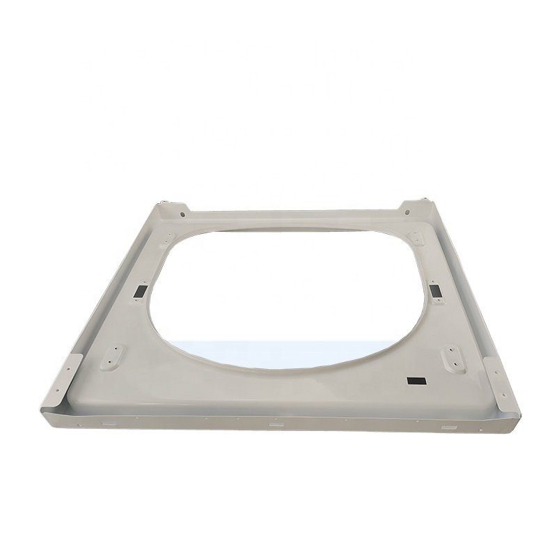 Custom CNC bending die stamping service White precision sheet metal air conditioner main shell auxiliary shell