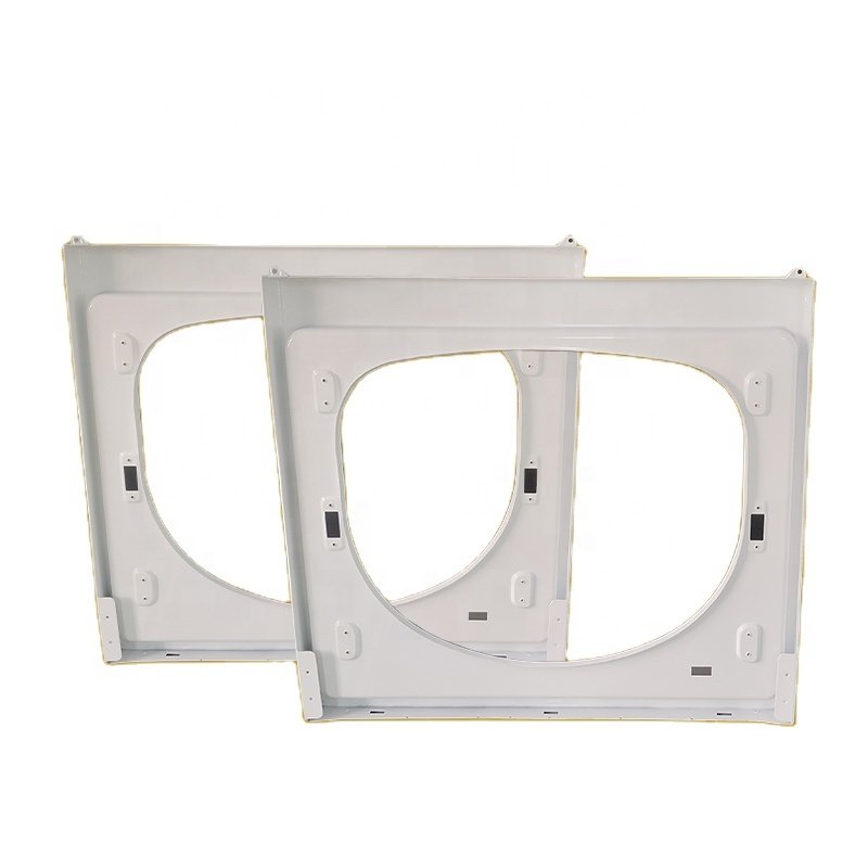 Custom CNC bending die stamping service White precision sheet metal air conditioner main shell auxiliary shell